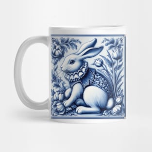 Vintage Dutch Tile: Rabbit No.1 Mug